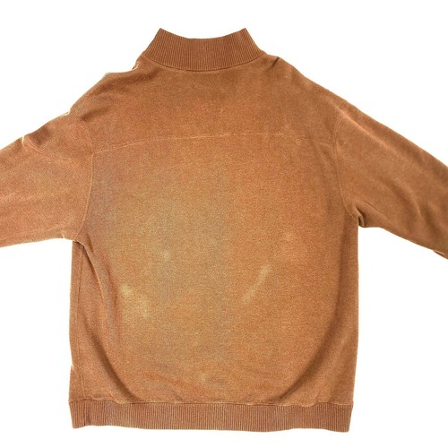 Pendleton 1/4 Zip Sweater Cotton Cardigan Men's Size Large Tan Brown - Picture 3 of 6