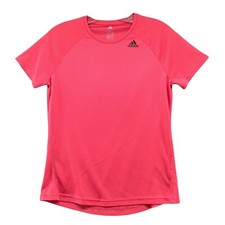 Adidas Active T Shirt Womens S Pink Short Sleeve Gym Workout Running Crewneck