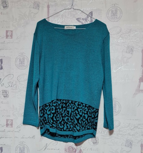 Bassini Womens Blue Jumper Size Large 