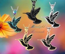New Hummingbird Urn Humming Bird Ashes Cremation Memorial Necklace