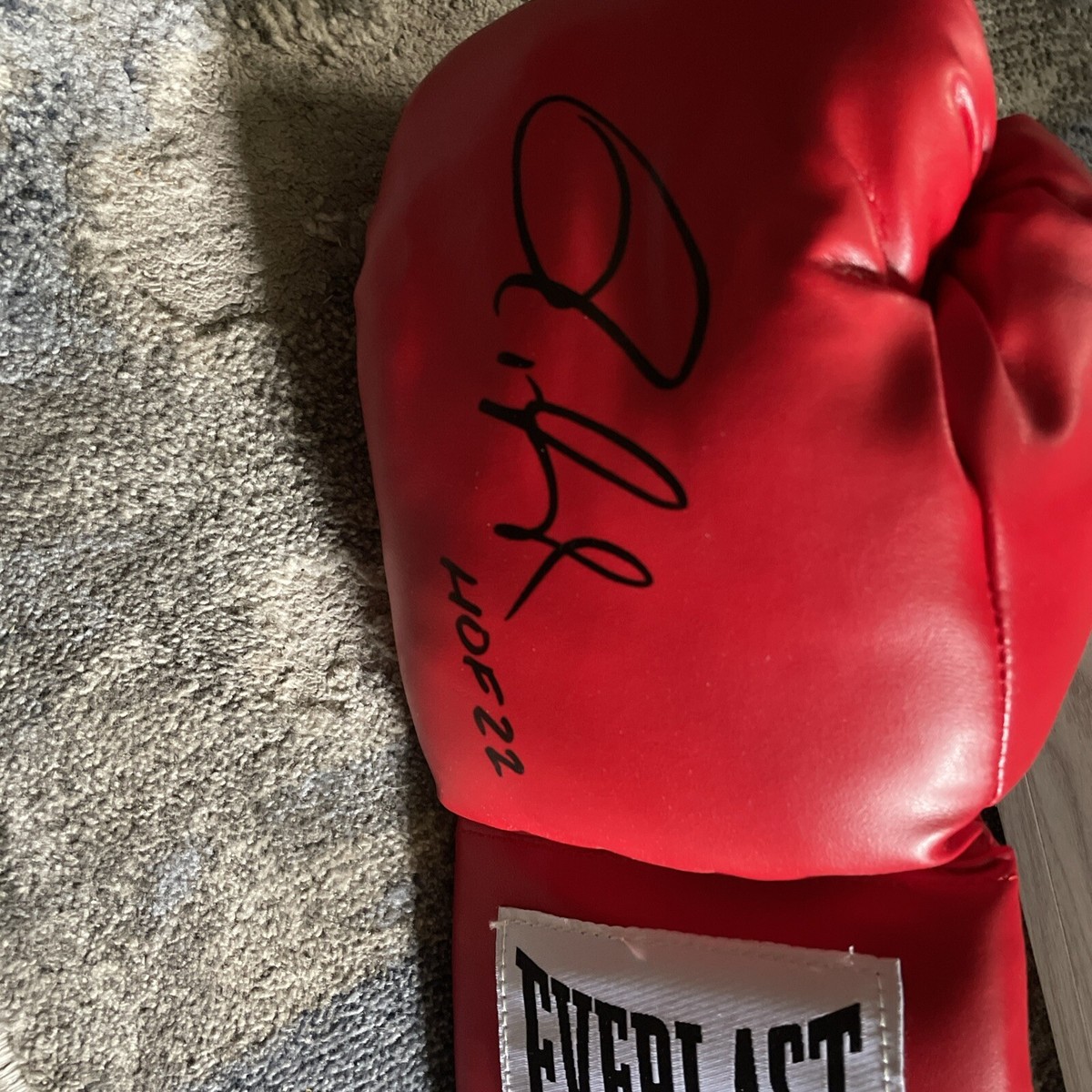 本物 roy jones ロイ ジョーンズ 直筆サイン グローブ ROY JONES JR Signed Everlast Red Boxing Glove w/'HOF 22 - JSA