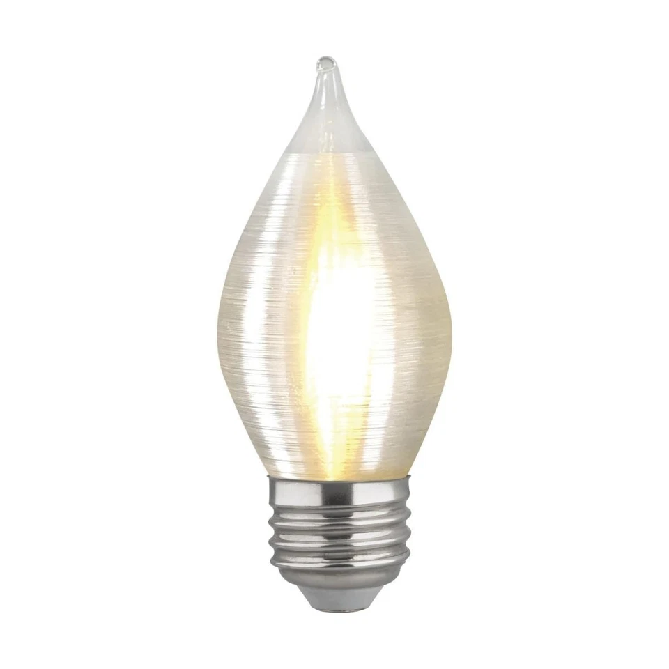 SATCO S23413 - 4 Watt C15 LED Satin Spun Bulb - 2700K - 120 Volts (6 Pack) - Image 3 of 4