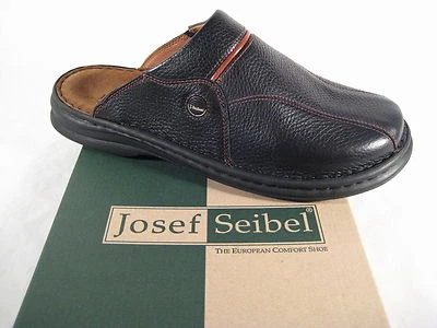 Josef Seibel  Clogs Pantolette Pantoletten Sabot Schuhe 10999 schwarz Leder - Bild 1 von 4