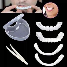 New 2 Dientes Superiores Postizos Secure Instant Smile Facetas de dientes falsos