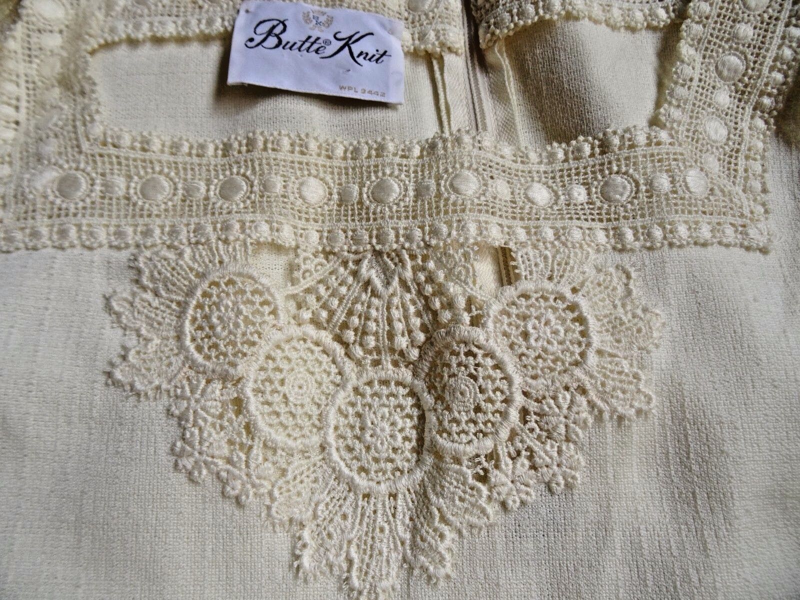 VTG Butte Knit Romantic Victorian Lace Prairie Bo… - image 12