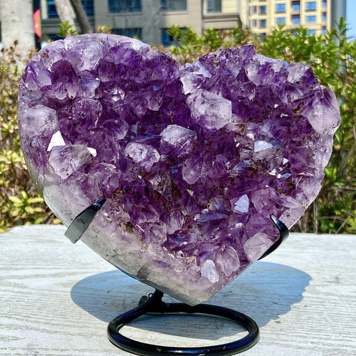 7.4LB Natural Amethyst Crystal Cluster - Rare Purple Gemstone Collectible - 第 3/16 張圖片