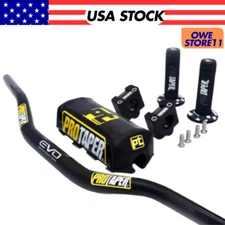 Original"Evo"PROTAPER Handlebar Fat Bar MOUNT Clamps DIRT BIKE 1 1/8''GRIPS Pads