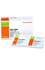  2 BOXES Of Protective Barrier Wipes- 50 ct/box (100)Smith and Nephew Skin Prep