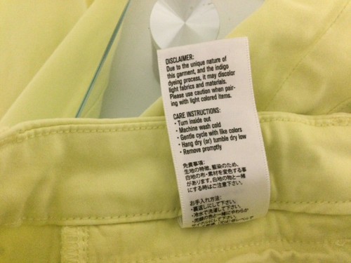 3 x 1 Neon Yellow Skinny Jeans with front zippers size 27 - Picture 11 of 11