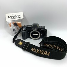 Minolta Maxxum 7000 AF 35mm Body w/ Strap  Cleaning Kit See Video Screen Bleed
