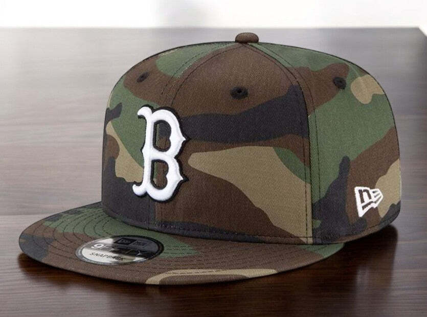 11941945 Мужская БЕЙСБОЛКА New Era MLB 950 С КАМУФЛЯЖНОЙ ПОДКЛАДКОЙ И ШЕРСТЬЮ - BOSTON RED SOX 6590₽