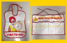 1984 VINTAGE RONALD McDONALD BIB  APRON  