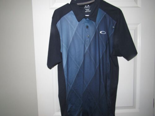OAKLEY Men's Medium Golf Polo Shirt Blue Regular Fit Hydrolix Looks Unworn