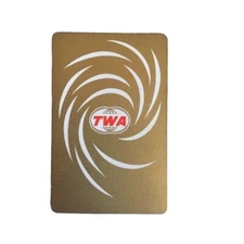 TWA Vintage Playing Cards Plastic Coated By The U.S. Playing Card Co.