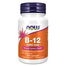 NOW FOODS Vitamin B-12 1000 mcg 100 Lozenges