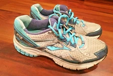 Brooks GTS 13 Womens Size 7.5 Running Shoes Sneakers Dna Mogo Gray Silver Blue