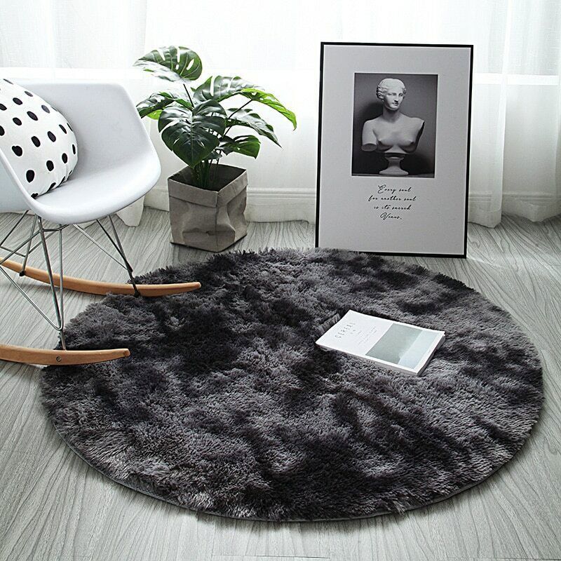 Round Carpet Thick Sponge Baby Antifall Mat Bedside Carpet Crawling