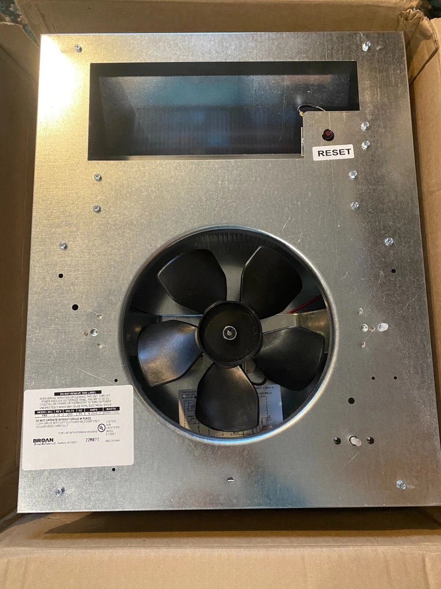 BROAN - 192 Recessed Electric Wall-Mount Heater #5EFP9 | eBay