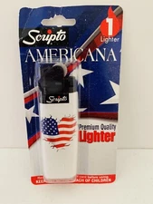 Scripto Americana Premium Quality Lighter *American Flag Heart Design*