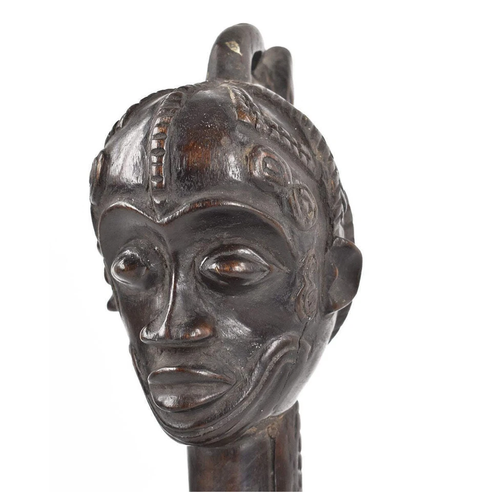 Figura de maternidad Lulua con infante Congo Foto 3 de 4