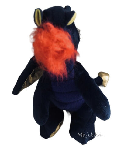 Fire Breathing Dragon Dog Toy Bow Wow Pet Cuddle Toss Fetch Play Squeak Crinkle - Picture 4 of 10