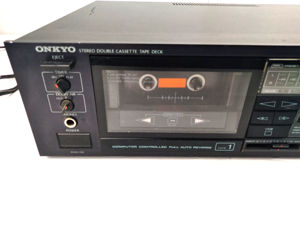 ONKYO STEREO DOUBLE CASSETTE TAPE DECK TA-RW99 SOLD AS IS UNTESTED