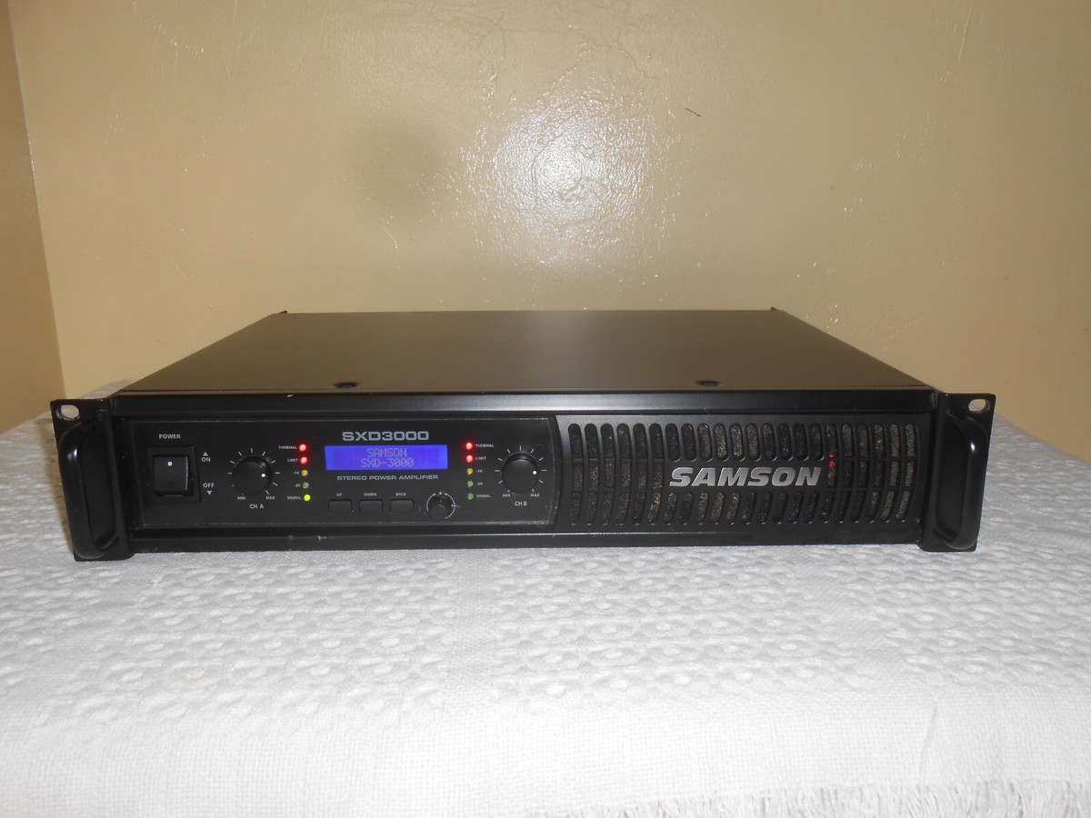 サムソン　Samson SAMSON SXD3000 STEREO POWER AMPLIFIER ( For Parts or Repair