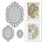 Etched Dies Oval Pattern Photo Frame Metal Cutting Dies Scrapbooking Die making