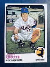 1973 Topps Baseball Jerry Grote New York Mets Card #113
