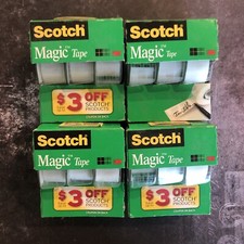 Scotch - Magic Tape 3/4 in x 300 in 3pks - Lot of 4