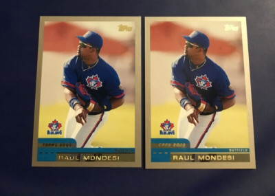 2000 Topps # 364 RAUL MONDESI Lot 2 Toronto Blue Jays Dodgers