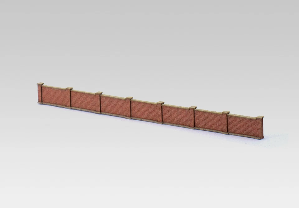 Z Z Z Archistories Z Scale 812191 Low Brick Masonry Wall Kit 8mm $0 SHIP - Image 2 of 4