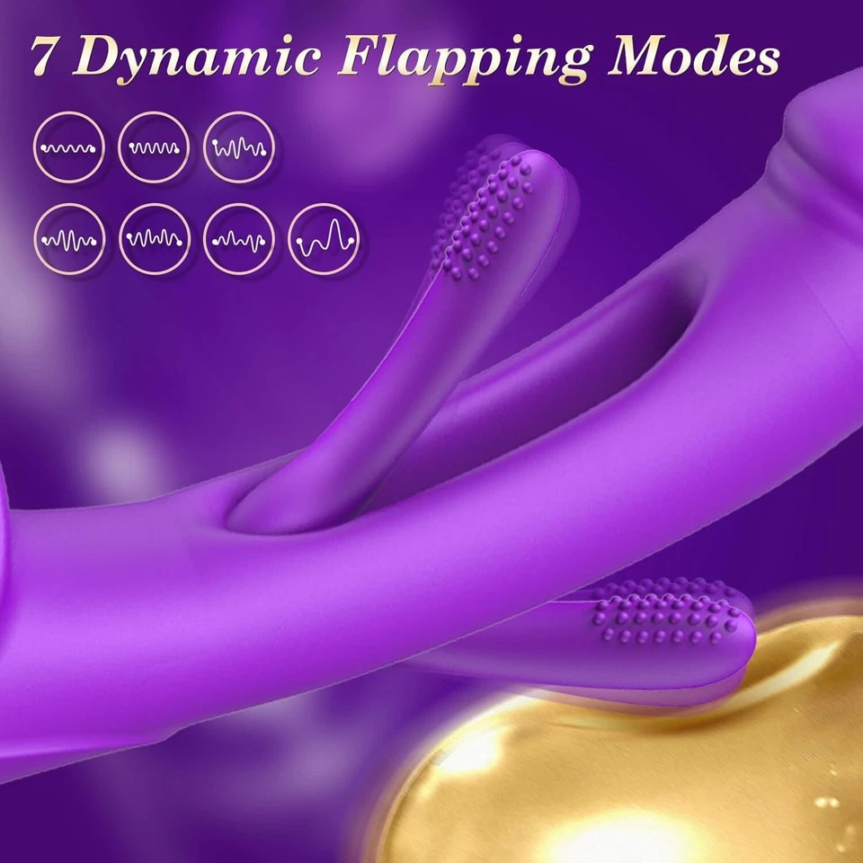 Consolador vibrador masajeador de próstata anal aleteante para hombres mujeres Foto 3 de 4