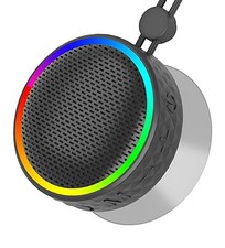 Waterproof Speaker - Portable - Bluetooth - Suction Cup Attachment - TF Card-RGB