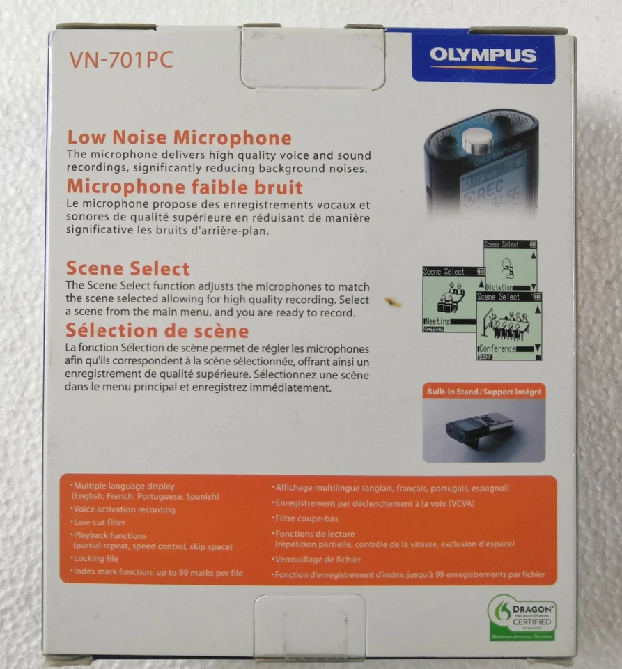 Olympus VN-701PC Digital Audio Recorder - Image 2 of 2