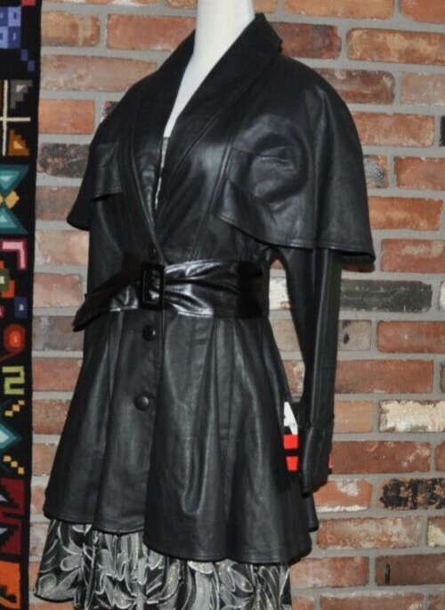 New Vintage 90s ADA Tailored Black Leather Jacket Inverness New Vintage 90s ADA Tailored Black Leather Jacket Inverness