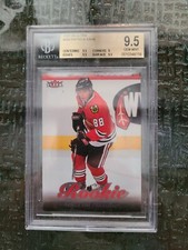 2007-08 Fleer Ultra Patrick Kane Rookie RC Beckett 9.5