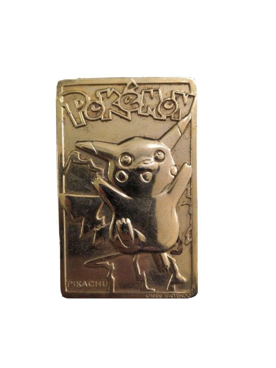1999 Nintendo Pokemon 23K Gold Plated Trading Card》#25 1999 Nintendo Pokemon 23K Gold Plated Trading Card》#25