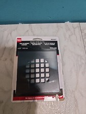 Oatey Square Snap-Tite Shower Strainer Stainless Steel Matte Black 4-1/4" 42423