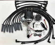 small cap BUICK 350 BLACK HEI DISTRIBUTOR + 8.5mm USA Spark Plug Wires