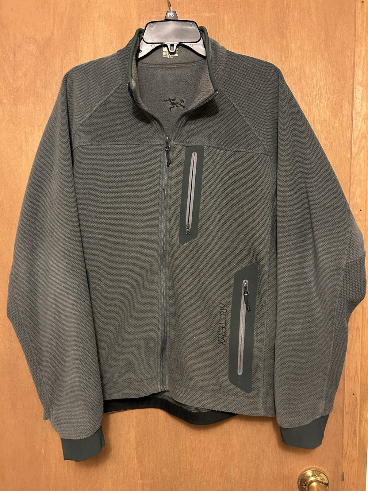 ARC'TERYX arcteryx Pile Strato Giacca Cappotto Grigio Uomo Taglia Media M