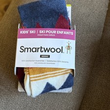 Smartwool Kids Ski Socks Multicolored NWT Size Small  Over The Calf Merino Wool