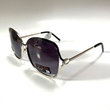 New GUESS Butterfly Oversized Sunglasses GO00040 Cut Out Black Rhinestone