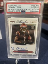 2021 Flawless Rookie Shadow Signatures  JA’MARR CHASE 1/1 