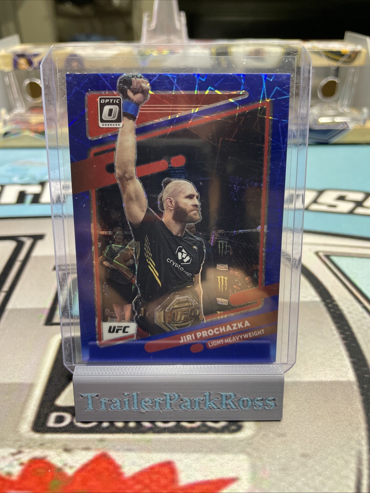 2022 Panini Donruss Optic UFC - Jiri Prochazka #86 Blue Velocity Prizm