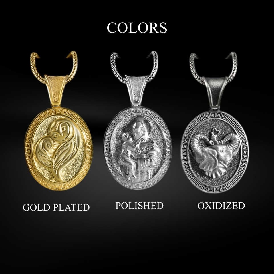 LILLY MARIE Collana In Argento Con Pendente A Croce Placcato Oro Catena Serpente 925