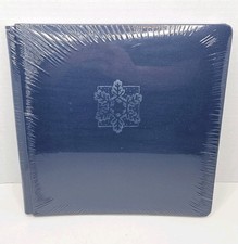 Creative Memories 12 X 12 Navy Blue Snowflake Album Flex Hinge Pages NEW Sealed