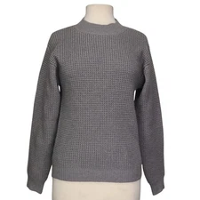 Long Wharf Supply Co Sweater Wool Blend Women Size S  Gray Knit
