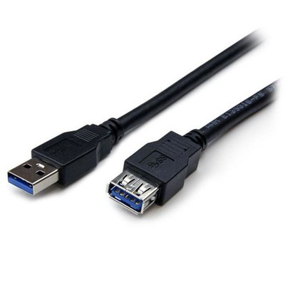 StarTech.com SuperSpeed USB 3.0 Verlängerungskabel 2m Schwarz USB A/St - A/Bu