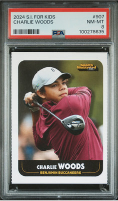 2024 CHARLIE WOODS SI For Kids Rookie RC #907, PSA 8 -Clean nicer than any PSA 9